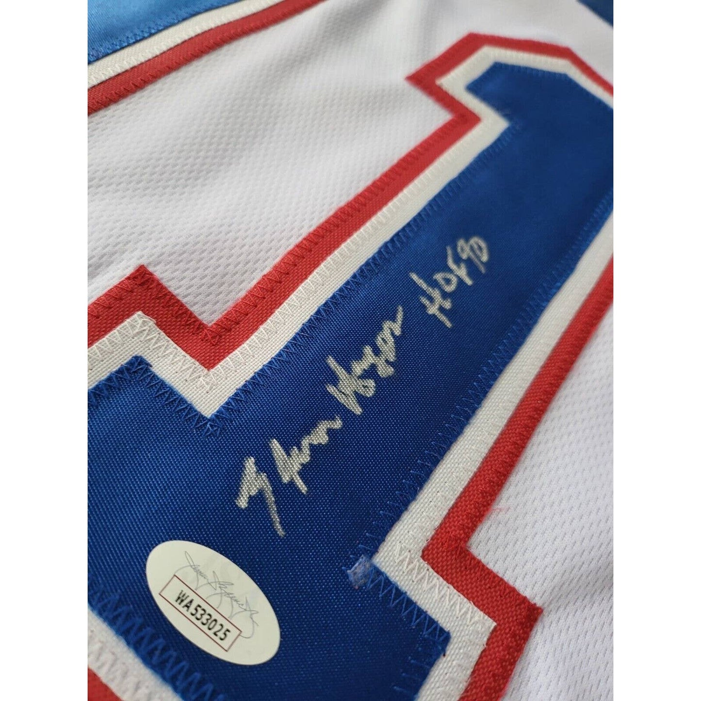 Elvin Hayes Autographed/Signed Jersey JSA Sticker Washington - TreasuresEvolved