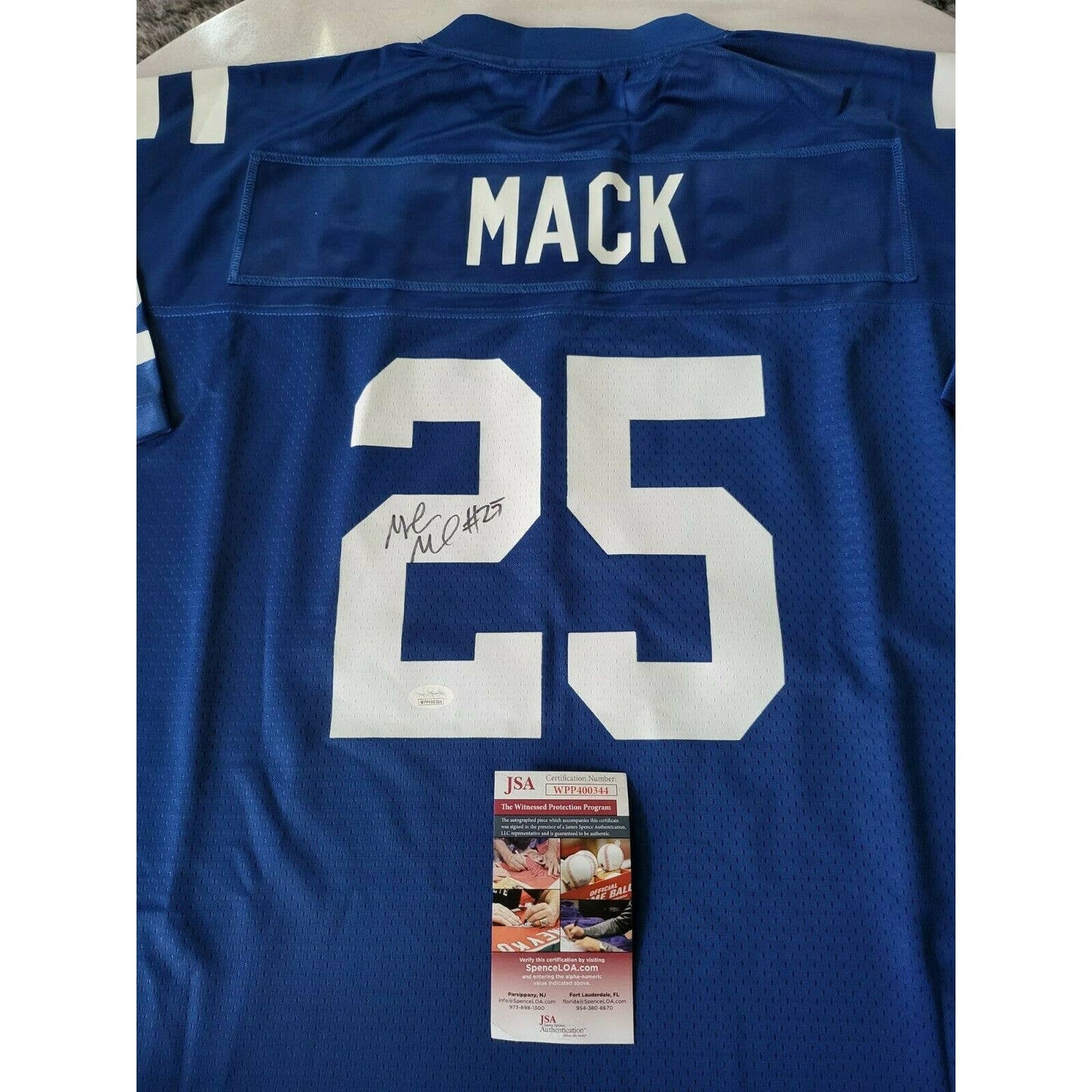 Marlon Mack Autographed/Signed Jersey JSA COA Indianapolis Colts - TreasuresEvolved