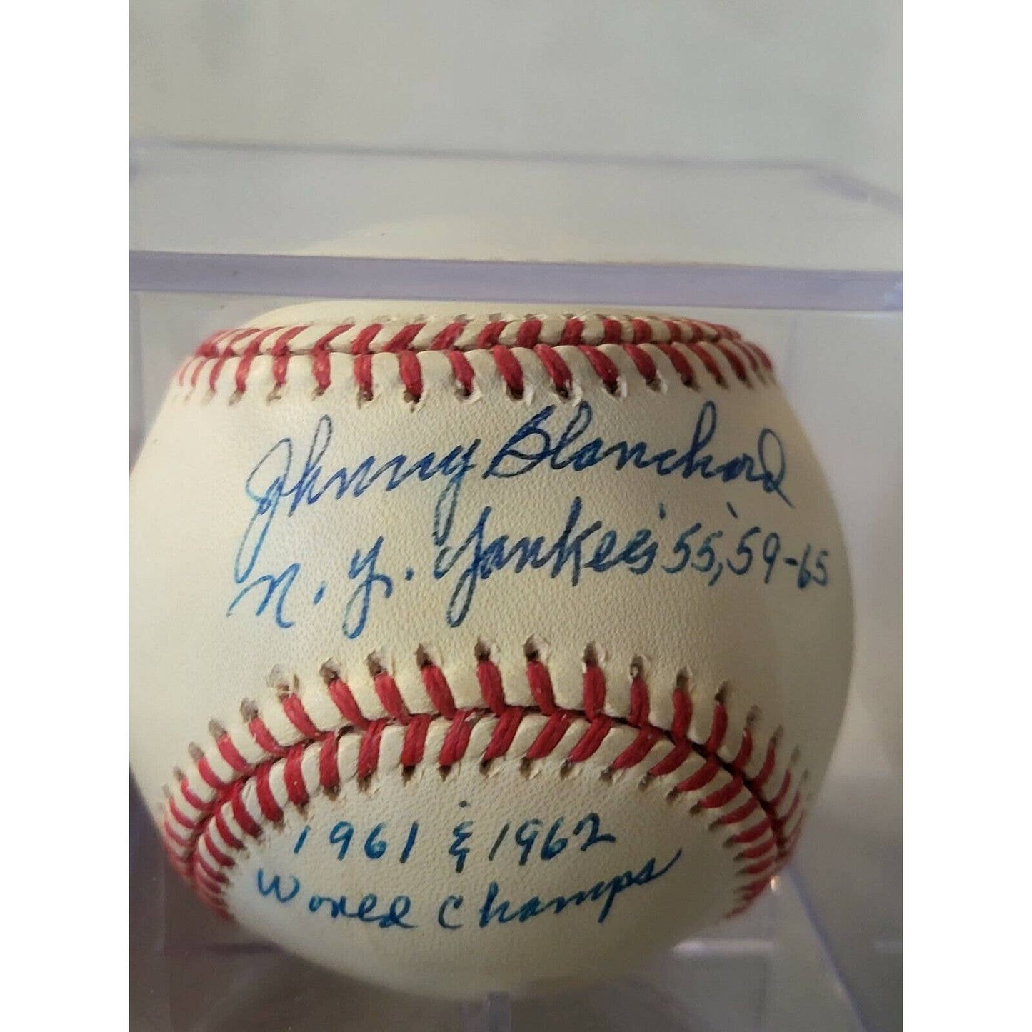 Johnny Blanchard Autographed/Signed Baseball TRISTAR Limited 12/12 - TreasuresEvolved