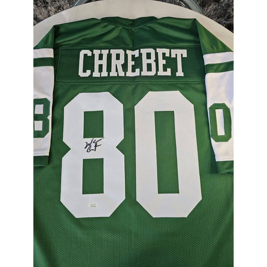 Wayne Chrebet Autographed/Signed Jersey JSA Sticker New York Jets NY Auto - TreasuresEvolved