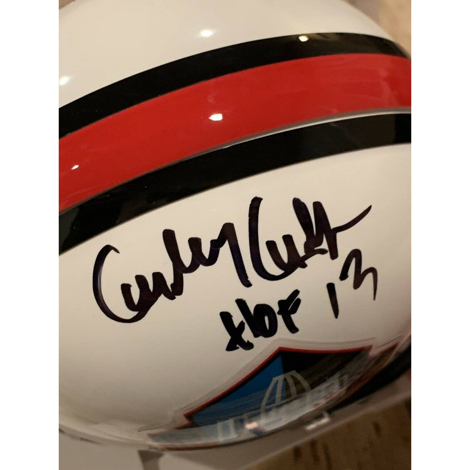 Curley Culp Autographed/Signed Mini Helmet TRISTAR COA Kansas City Chiefs HOF A - TreasuresEvolved