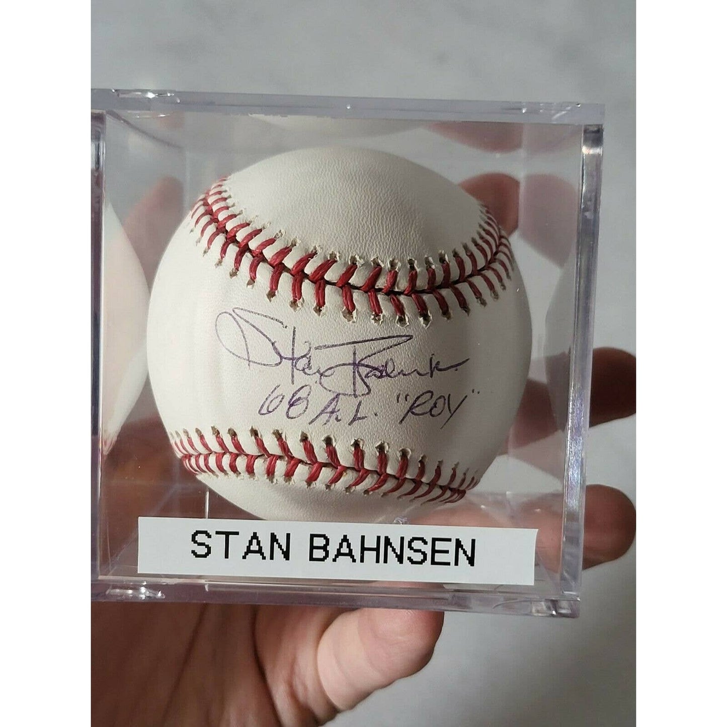 Stan Bahnsen Autographed/Signed Baseball TRISTAR 68 AL ROY - TreasuresEvolved