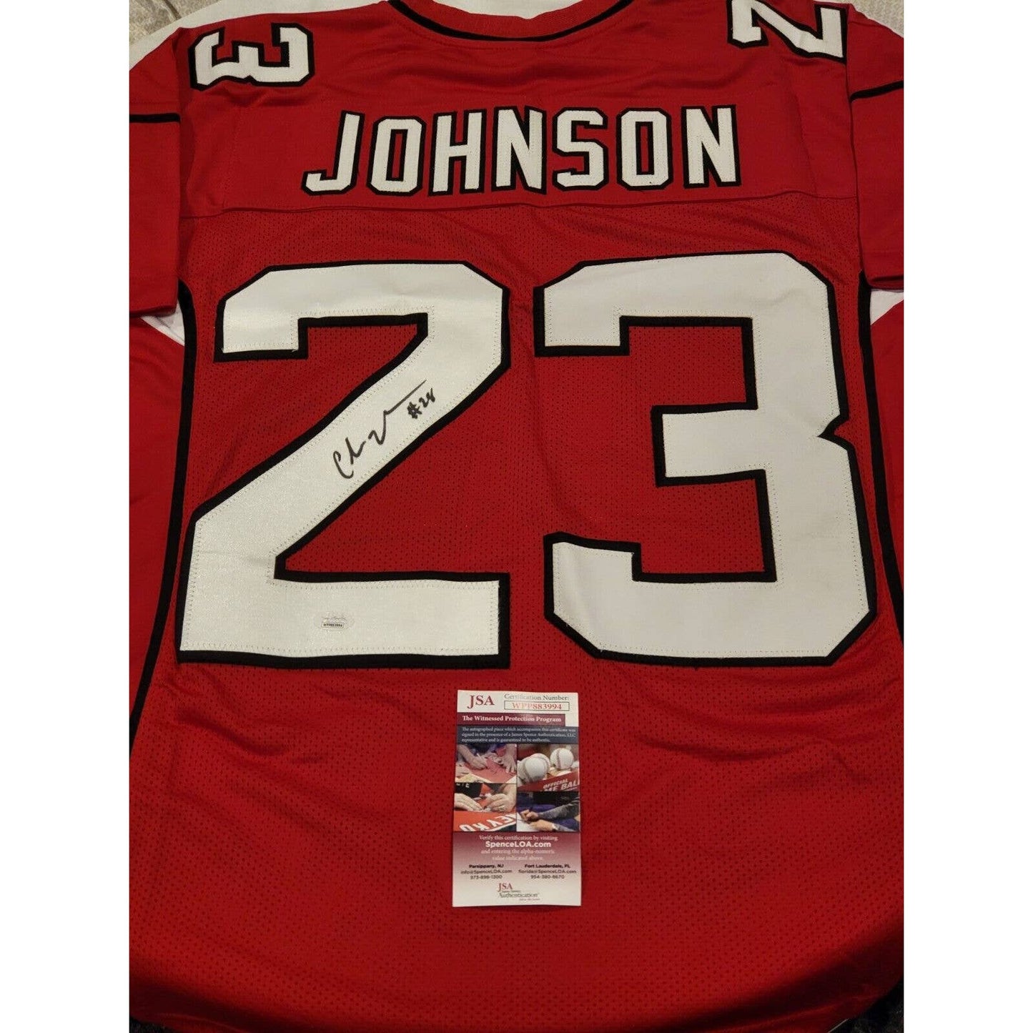 Chris Johnson Autographed/Signed Jersey JSA COA Arizona Cardinals - TreasuresEvolved