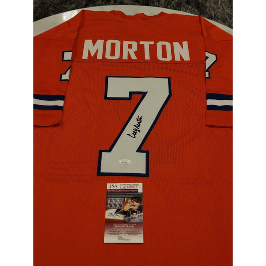 Craig Morton Autographed/Signed Jersey JSA COA Denver Broncos - TreasuresEvolved