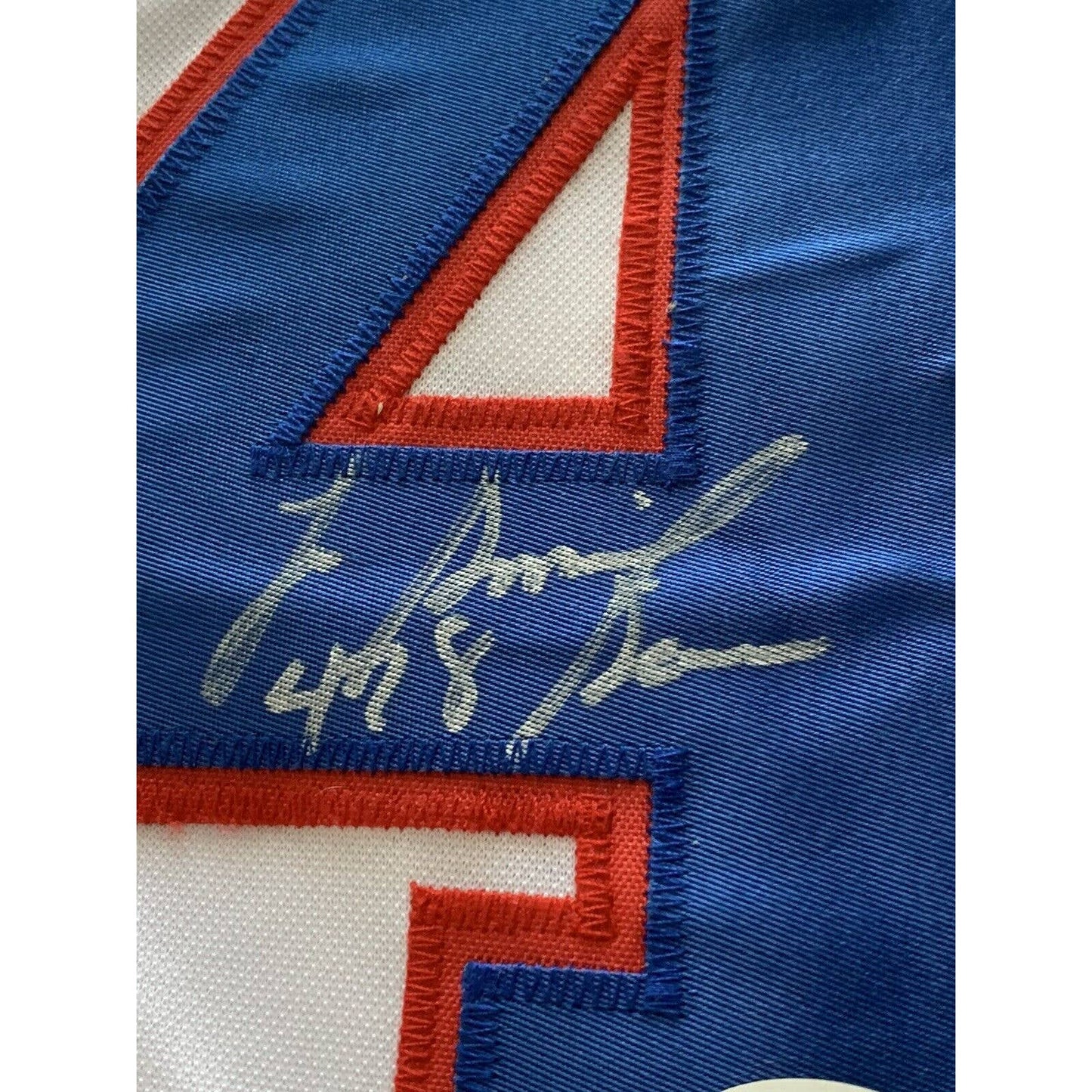 Lee Smith Autographed/Signed Jersey JSA Sticker Chicago Cubs PLEASE READ - TreasuresEvolved